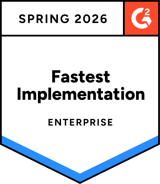 G2 Fastest Implementation Enterprise