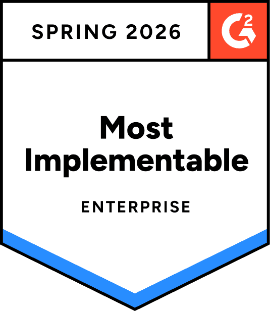 G2 Most Implementable Enterprise