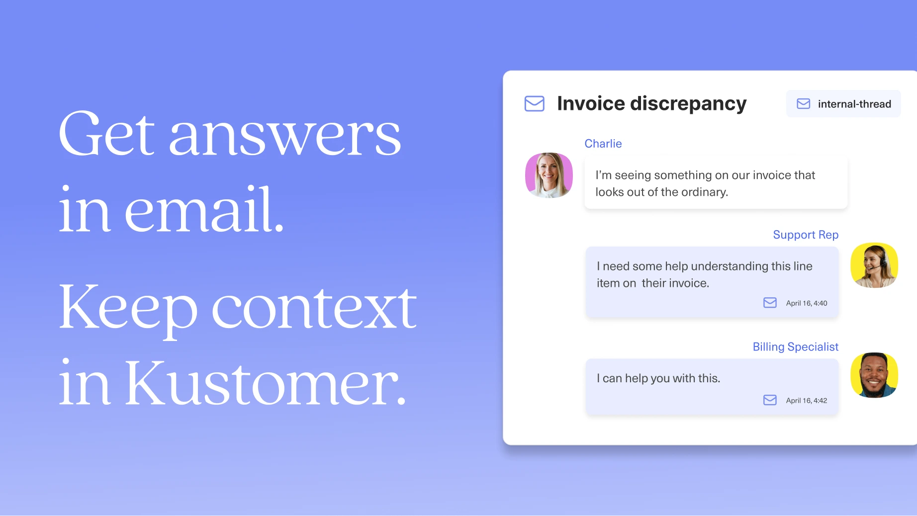 Loop In Anyone, From Anywhere They Work: Internal Threads Now Support Email